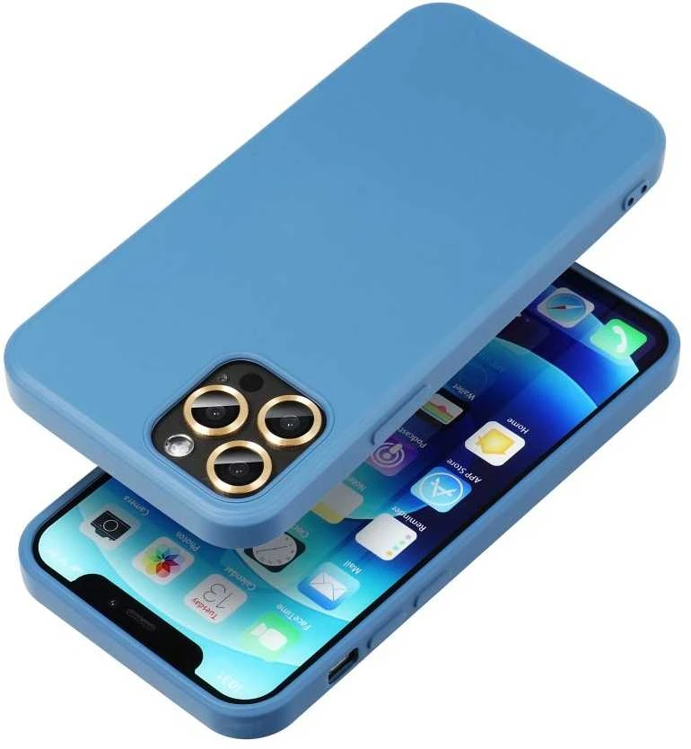 OEM dėklas, skirtas iPhone 17 AIR silikoninis mėlynas