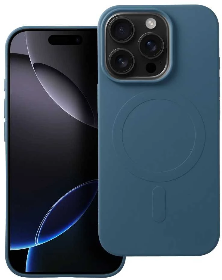 Oem Dėklas Silicone Mag Cover (big hole) (MagSafe) skirtas iPhone 16 Pro mėlynas