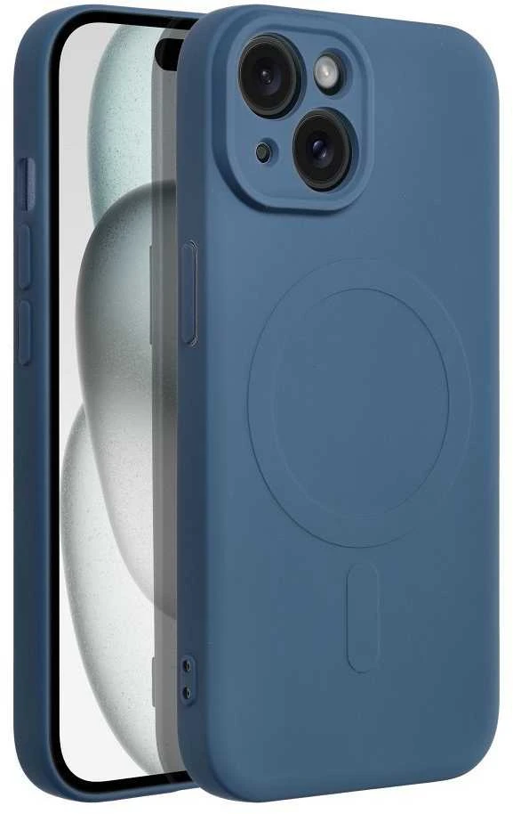 Oem Dėklas Silicone Mag Cover (MagSafe) skirtas iPhone 15 mėlynas