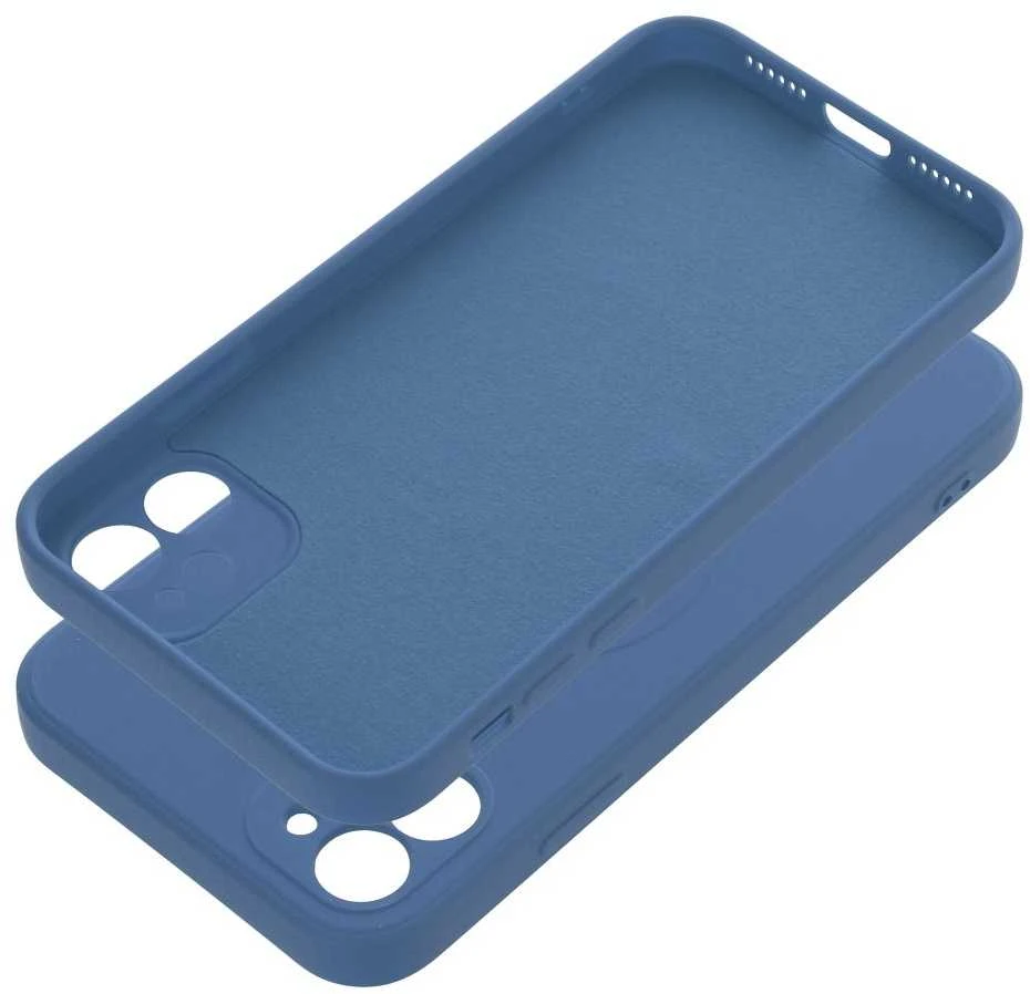 OEM dėklas, skirtas „iPhone 11“ silikoniniam „Mag“ dėklui, suderinamas su „MagSafe“ (fotoaparato apsauga) mėlynas
