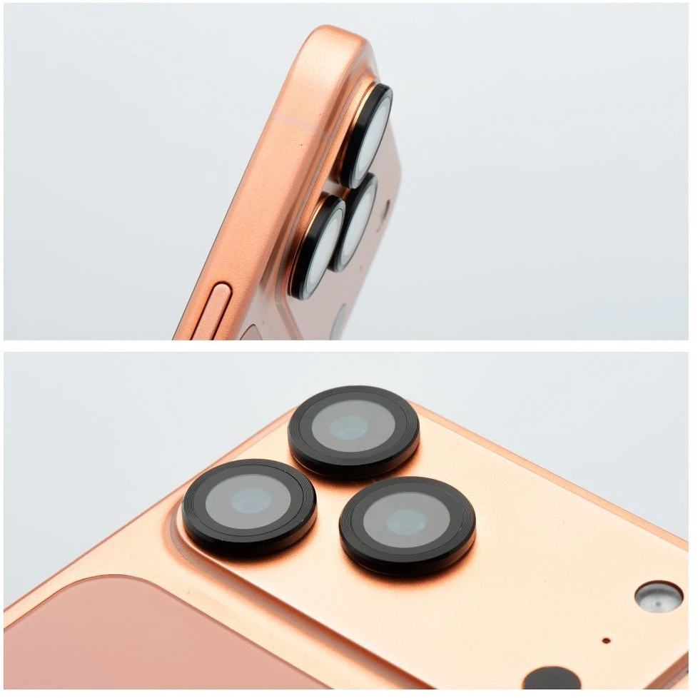 BlueStar Grūdinto stiklo kameros objektyvo apsauga iPhone 17, mėlyna, žvaigždė, lengvai montuojama, juodas