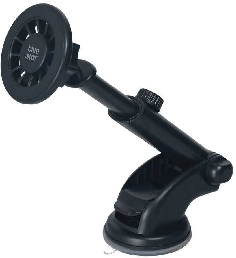 BlueStar „Blue Star Long Arm“ automobilio laikiklis priekiniam stiklui (18–23 cm), suderinamas su „MagSafe“ juodu automobilio laikikliu priekiniam stiklui.