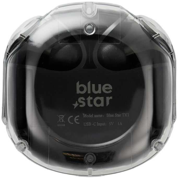 BlueStar Blue Star Belaidės ausinės Mėlynas STAR AirCrystal TX1 TWS juodas