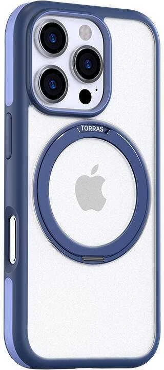 Torras Ostand R Fusion Series dėklas, skirtas iPhone 16 Pro (mėlynas)