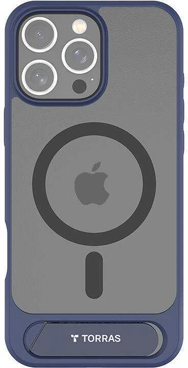 Torras Pstand serijos dėklas, skirtas iPhone 16 Pro (mėlynas)