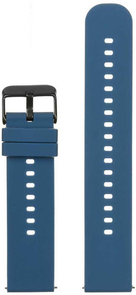 Pacific U27 rubber watch strap - navy mėlynas/juodas - 22mm