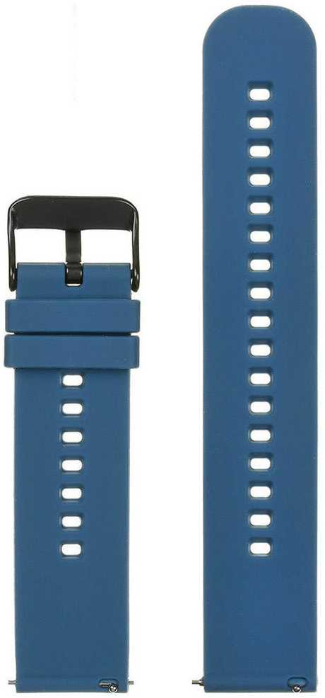 Pacific U27 rubber watch strap - navy mėlynas/juodas - 22mm