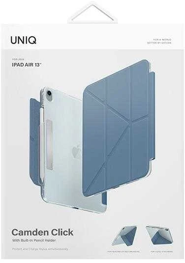 UNIQ Camden Click Dėklas Apple iPad Air 13″ (2024) mėlynas/stone mėlynas