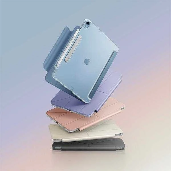 UNIQ Camden Click Dėklas Apple iPad Air 11″ (2024) mėlynas/stone mėlynas