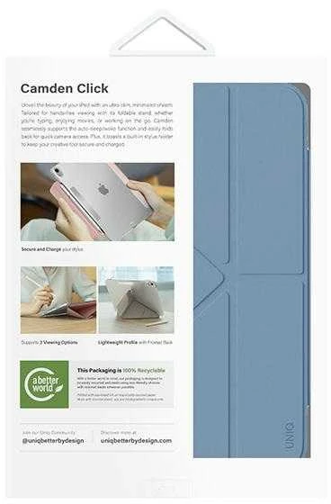 UNIQ Camden Click Dėklas Apple iPad Air 11″ (2024) mėlynas/stone mėlynas