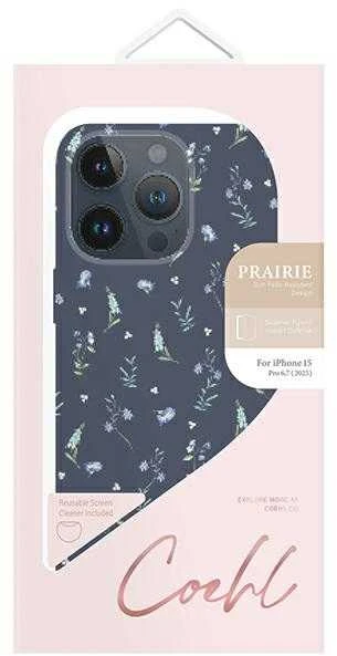 UNIQ Coehl Prairie Apple iPhone 15 Pro Max 6.7″ navy mėlynas lavender mėlynas dėklas