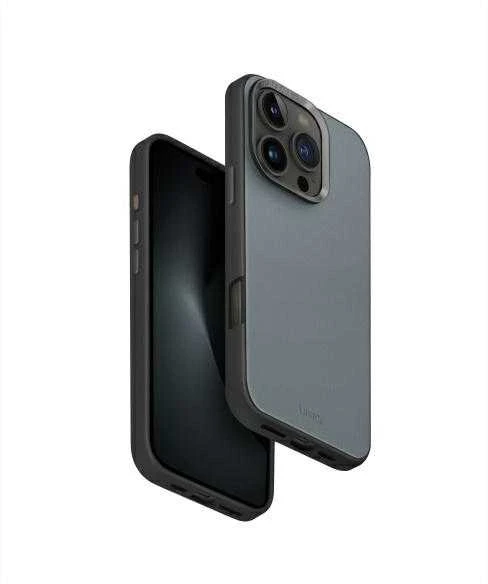 UNIQ dėklas Lyden DS Apple iPhone 16 Pro 6.3″ Magclick Charging washed mėlynas-juodos spalvos
