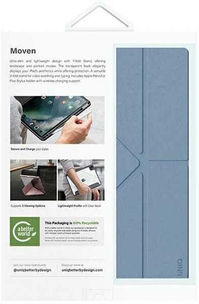 UNIQ Moven Apple iPad Air 11″ Dėklas (2024) mėlynas/stone mėlynas