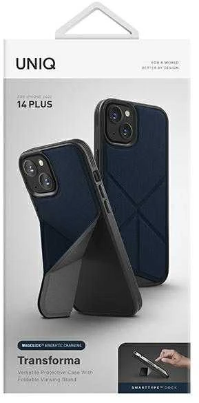UNIQ Transforma Dėklas Apple iPhone 14 Plus 6,7″ Magclick Charging electric mėlynas