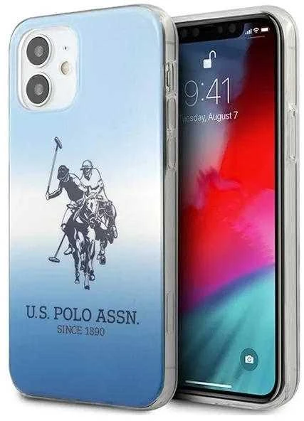 Us Polo Assn US Polo USHCP12SPCDGBL Apple iPhone 12 mini 5,4" telefono dėklas mėlynos spalvos Gradient Collection