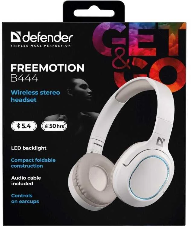 Ausinės DEFENDER BLUETOOTH FREEMOTION B444 BEIGE