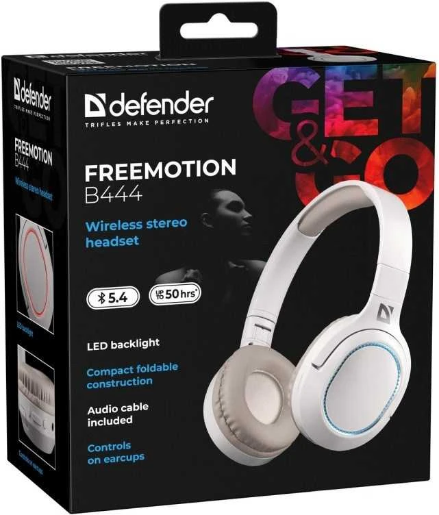 Ausinės DEFENDER BLUETOOTH FREEMOTION B444 BEIGE