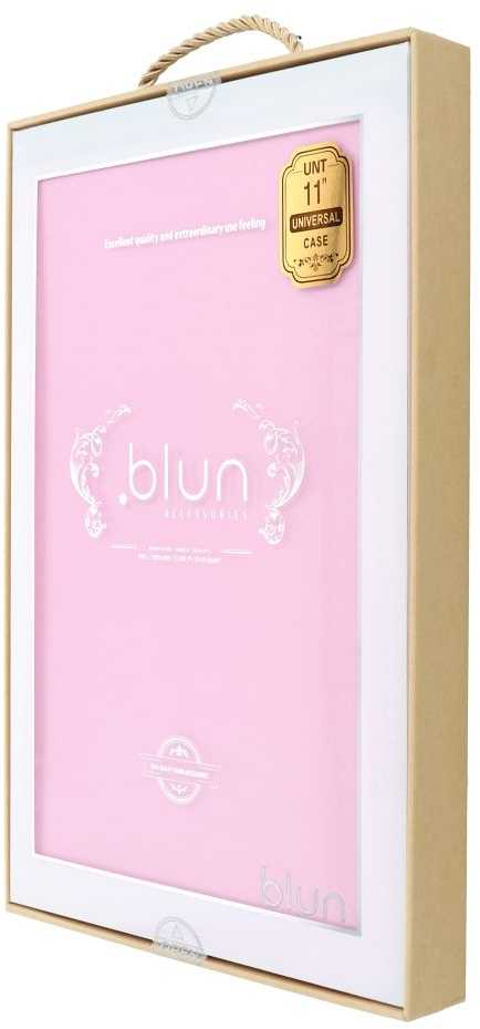 Oem BLUN universalus dėklas planšetiniams kompiuteriams 11" (UNT) rožinis