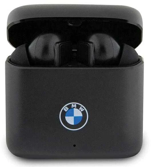 BMW Bluetooth ausinės BMWSES20AMK TWS + įkrovimo stotelė juodos spalvos Signature