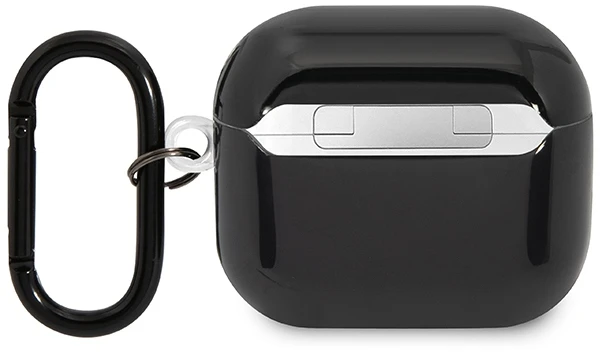 BMW BMA322SWTK AirPods 3 gen dėklas, juodos spalvos, su įvairiaspalvėmis linijomis