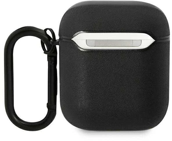 BMW Leather Color Lines Dėklas AirPods 1 / 2 - Juodas