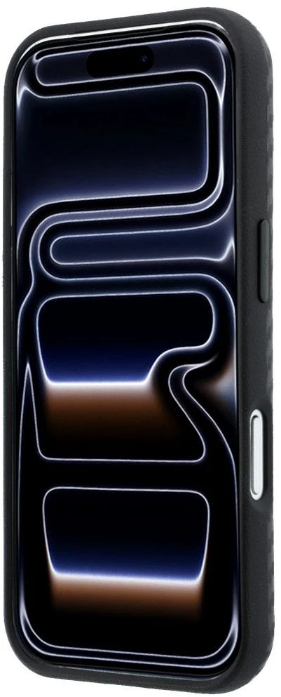 Dėklas BMW M Carbon Metal Logo MagSafe, skirtas iPhone 18 Pro, juodas