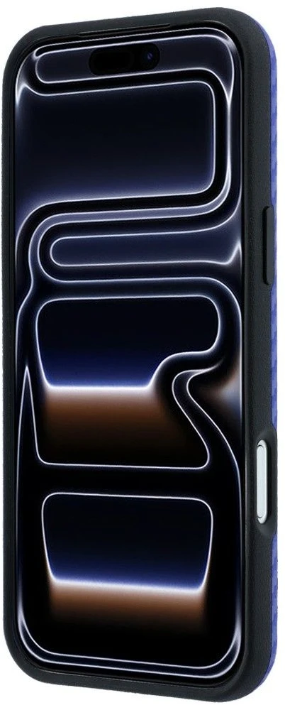Dėklas BMW case for IPHONE 18 Pro/17 Pro compatible with MagSafe (Carbon Metal Logo) mėlynas