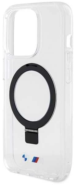 Dėklas BMW BMHMP15LURST Apple iPhone 15 Pro 6.1″ clear kietas dėklas Ring Stand M Collection MagSafe