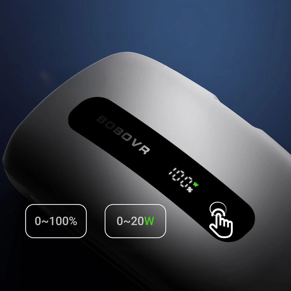 BoboVR BM60-1 6500 mAh baterija BoboVR M3 Pro+ ir BoboVR M3 su įkrovimo stotele - Baltas