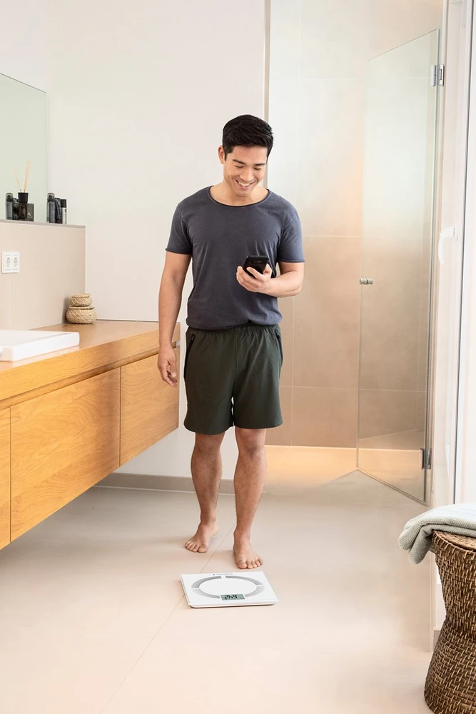 Medisana BS 444 kūno analizės svarstyklės, nerūdijančio plieno, Bluetooth | Medisana | BS 444 | Automatinis išjungimas | Kūno riebalų analizė | Kūno masės indekso (KMI) matavimas | Kūno vandens procentas | Kaulų masės analizė | Maksimalus svoris (keliamoji galia) 180 kg | Atminties funkcija | Keli vartotojai | Kūno skalė