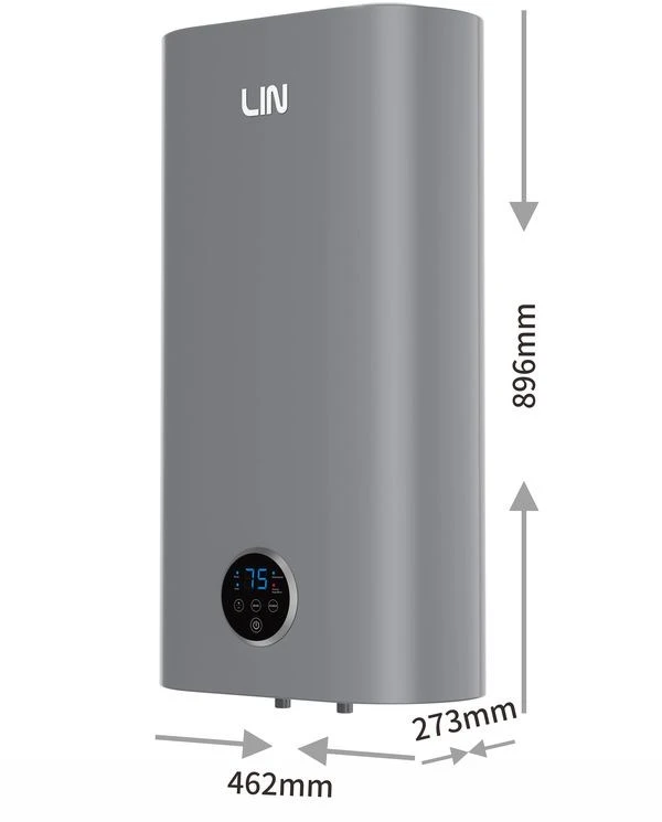 LIN LIFVD1SMGY 50L pilkas SMART elektrinis vandens šildytuvas