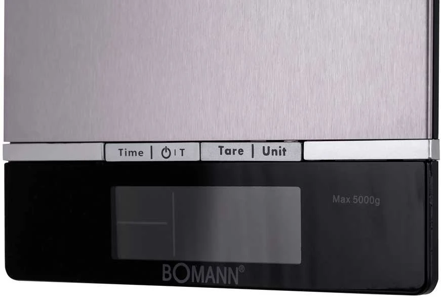 Virtuvinės svarstyklės Bomann KW 1421 CB Juodas, Nerūdijantis plienas Electronic kitchen scale