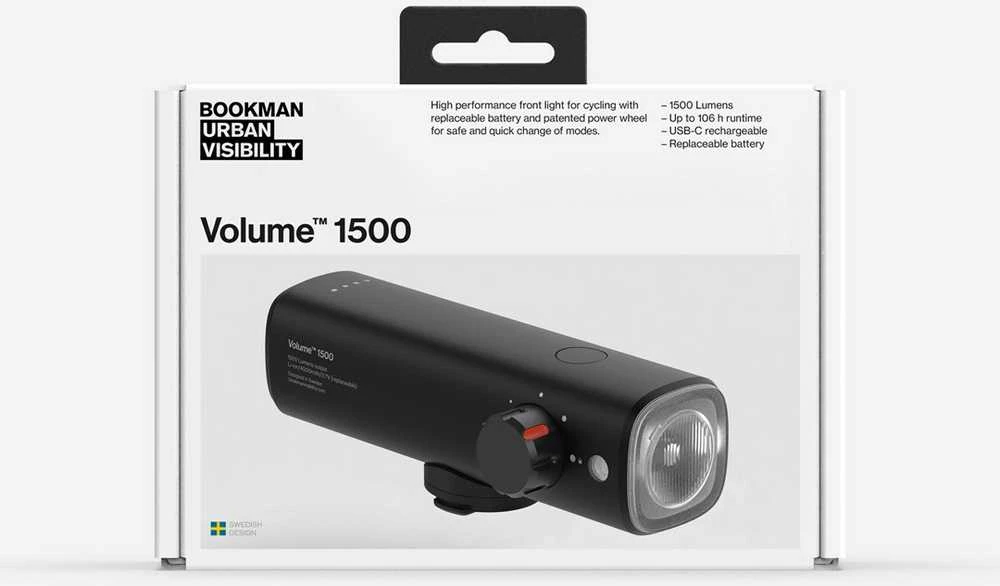 „BOOKMAN Volume Front 1500“ dviračio žibintas – TU