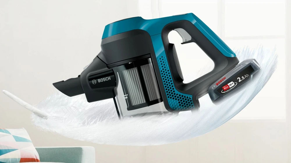 Bosch BBS611BSC Serie | 6 įkraunamasis dulkių siurblys Unlimited, Juodas