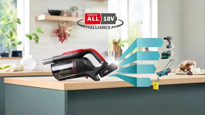 Dulkių siurblys Bosch BCS1041PET stick vacuum/electric broom Baterija Dry HEPA Bagless 0.4 L 23.5 W Juodas, Raudona 4 Ah