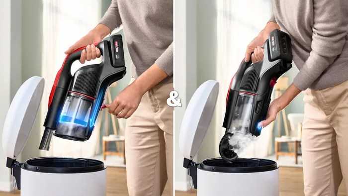 Dulkių siurblys Bosch BCS1041PET stick vacuum/electric broom Baterija Dry HEPA Bagless 0.4 L 23.5 W Juodas, Raudona 4 Ah