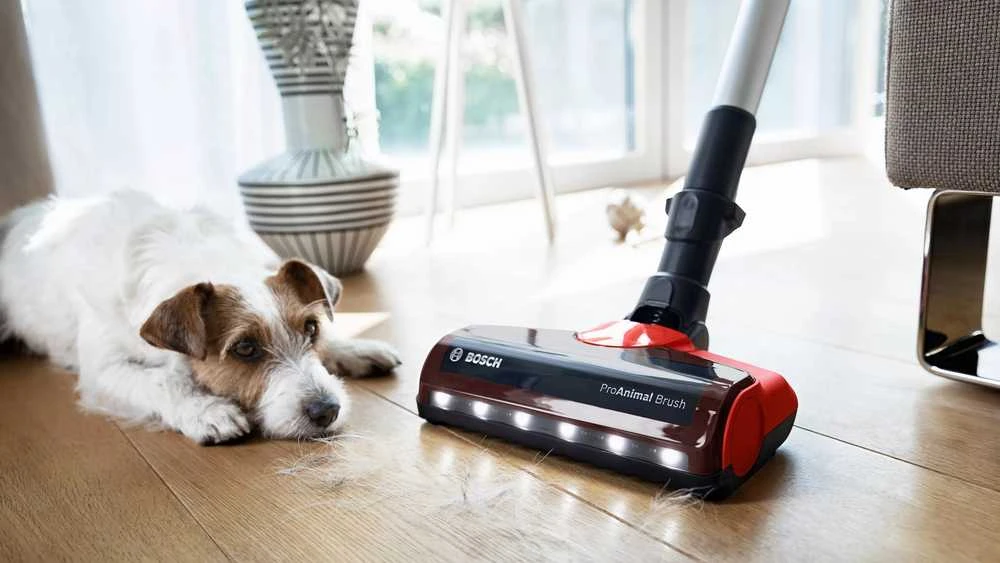 Bosch Įkraunamasis dulkių siurblys Unlimited 7 ProAnimal, Raudonos spalvos (BCS711PET)