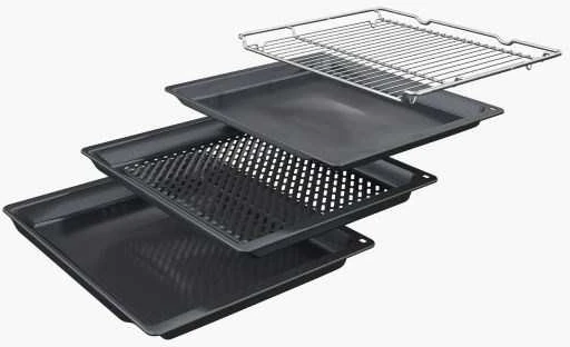 BOSCH HBG278EB3 built-in orkaitė, 60 x 60 cm, juodas, AirFry function, 3D hot air
