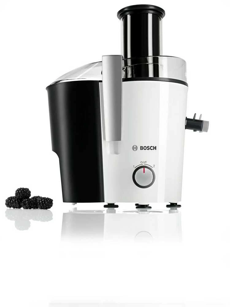 Sulčiaspaudė Juicer | Bosch | MES25A0 | Type Centrifugal juicer | Juodas/Baltas | 700 W | Extra large fruit input | Greičių skaičius 2