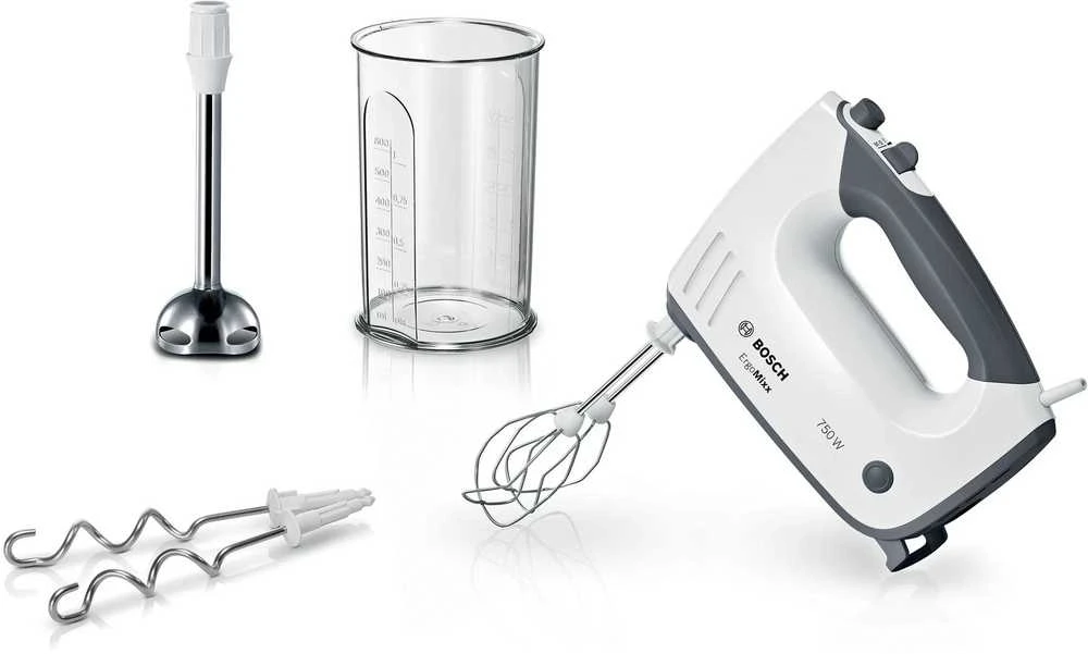 Plakiklis Rankinis Plaktuvas - Bosch MFQ37470 750 W Juoda/Balta