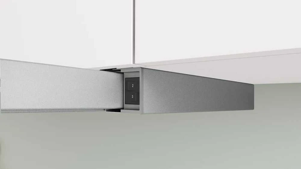 Bosch Serie 2 DFM064W55 gartraukis Semi built-in (pull out) Metallic, Sidabrinis 394 m³/h