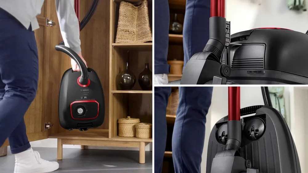 Bosch 4 serijos BGB41POW1 850 W juodas dulkių siurblys su maišeliu