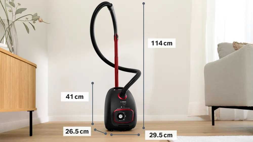 Bosch 4 serijos BGB41POW1 850 W juodas dulkių siurblys su maišeliu