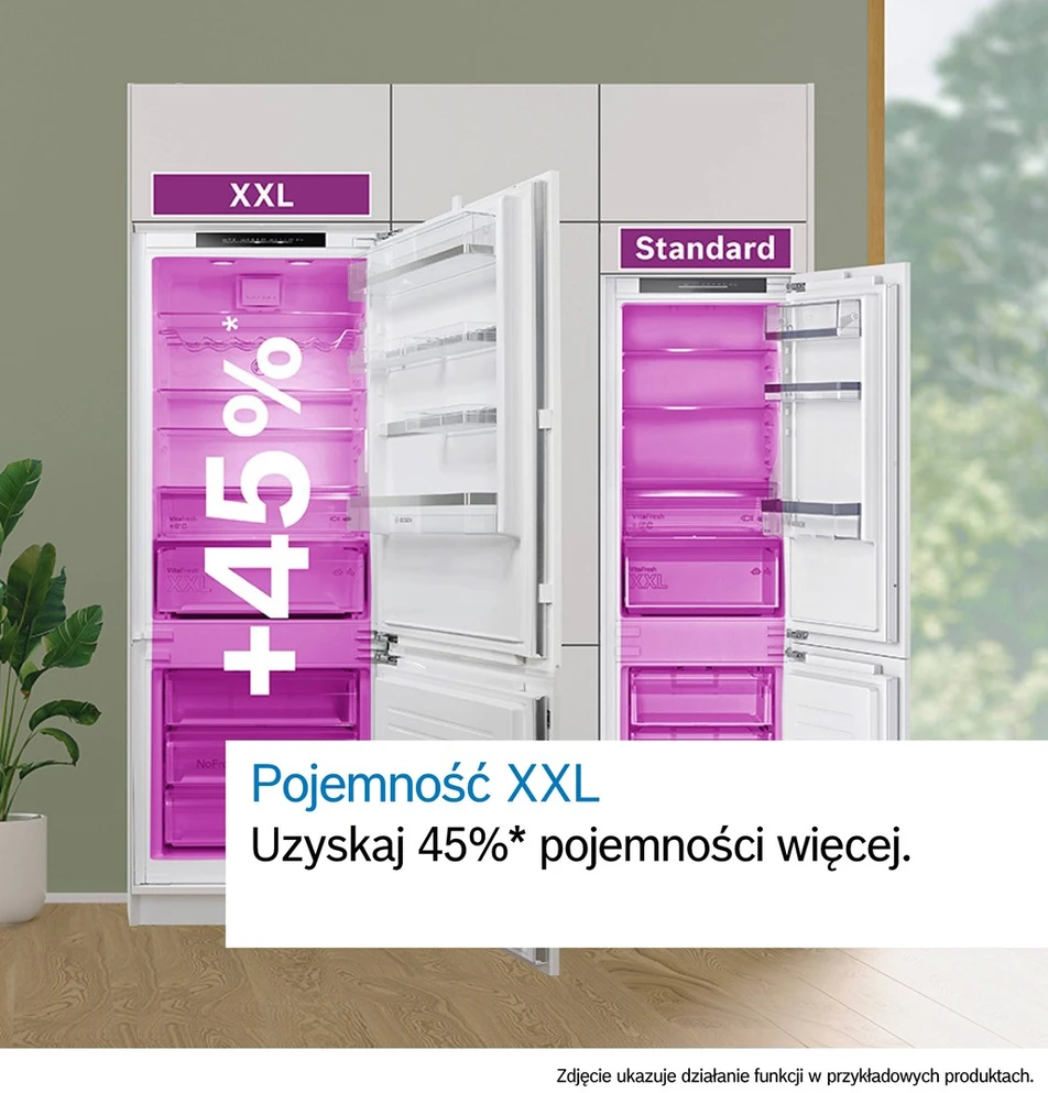 Bosch Serie 4 KBN96VFE0 fridge-šaldiklis Built-in 383 L E Baltas