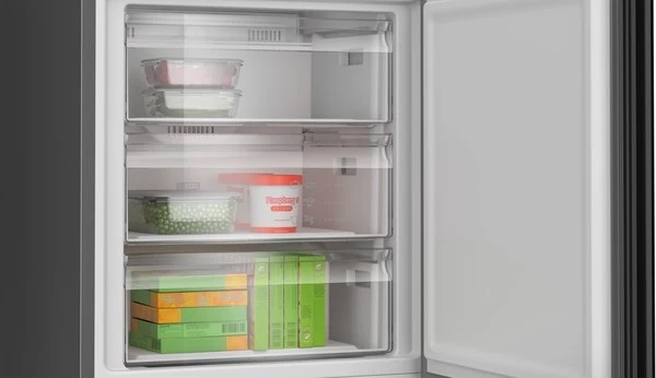 Bosch Serie 6 KGN39LBCF fridge-šaldiklis Freestanding 363 L C Juodas
