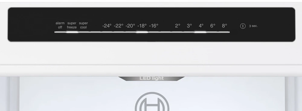 Bosch Serie 6 KGN39LBCF fridge-šaldiklis Freestanding 363 L C Juodas