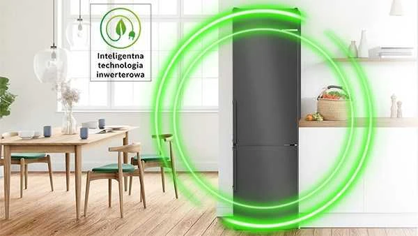 Bosch Serie 6 KGN39LBCF fridge-šaldiklis Freestanding 363 L C Juodas