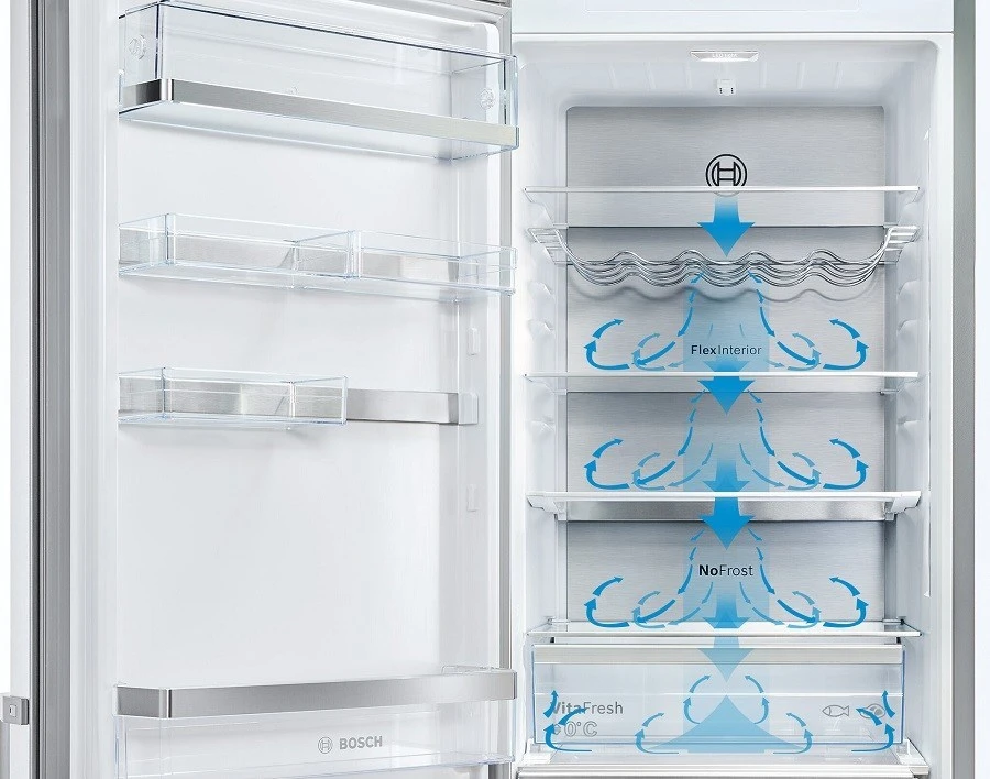 Bosch Serie 6 KGN39LBCF fridge-šaldiklis Freestanding 363 L C Juodas