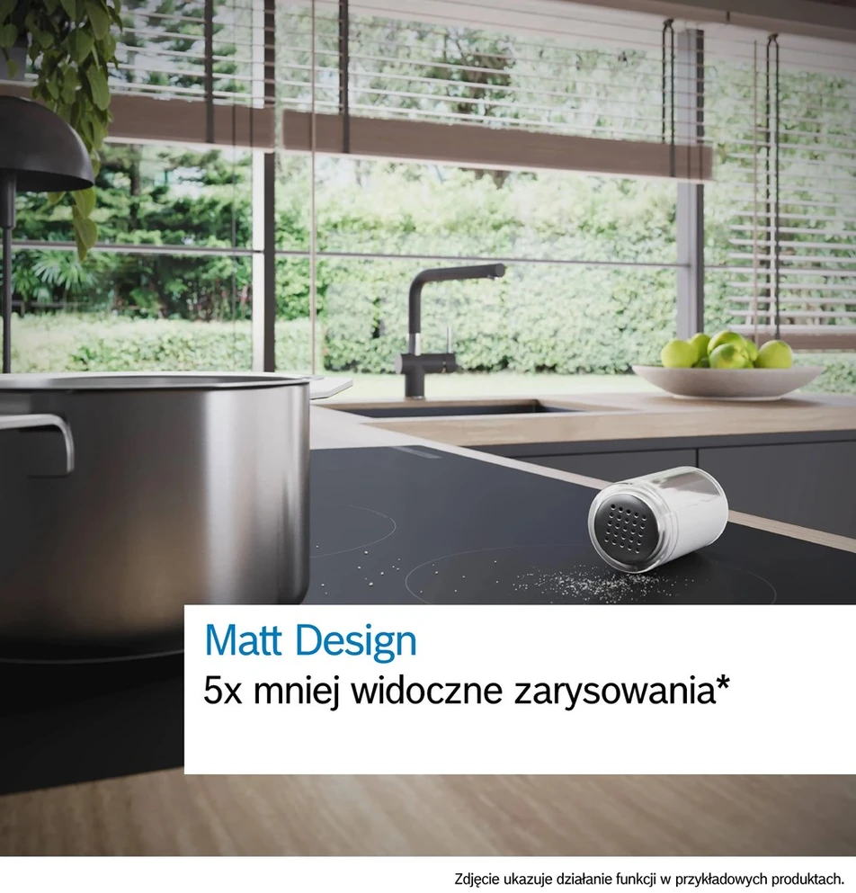 Bosch Serie 6 PVW81CHB1E kaitlentė Juodas Įmontuojama 80 cm Zonos indukcinė kaitlentė 5 zona(-os)
