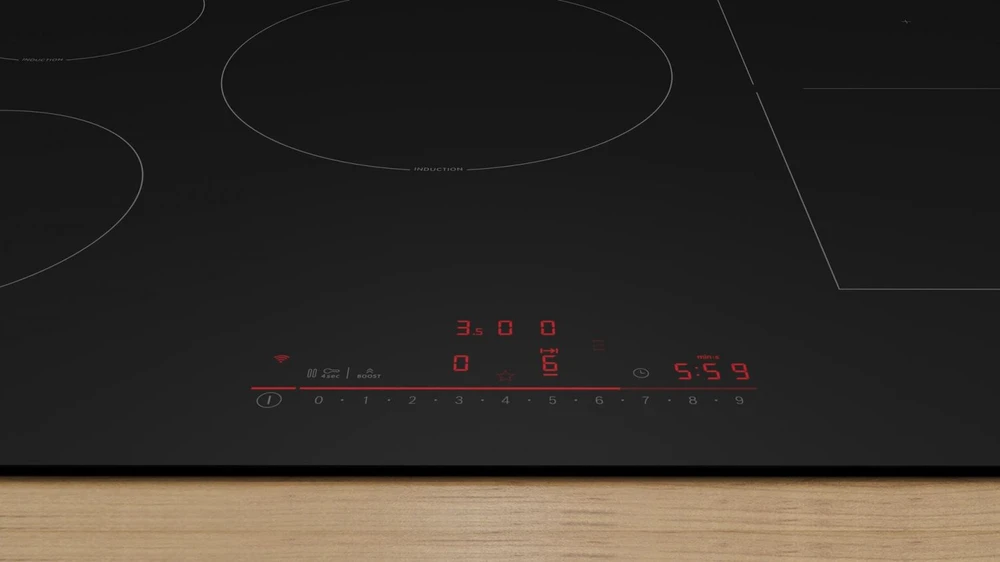 Bosch Serie 6 PVW81CHB1E kaitlentė Juodas Įmontuojama 80 cm Zonos indukcinė kaitlentė 5 zona(-os)